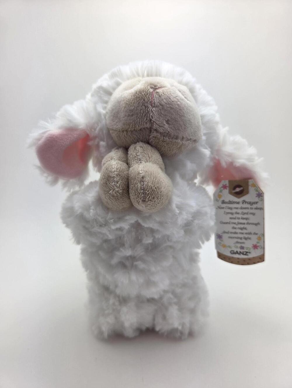 Ganz Bedtime Prayer Praying White Lamb Plush Stuffed Animal With Tags (8 inch)